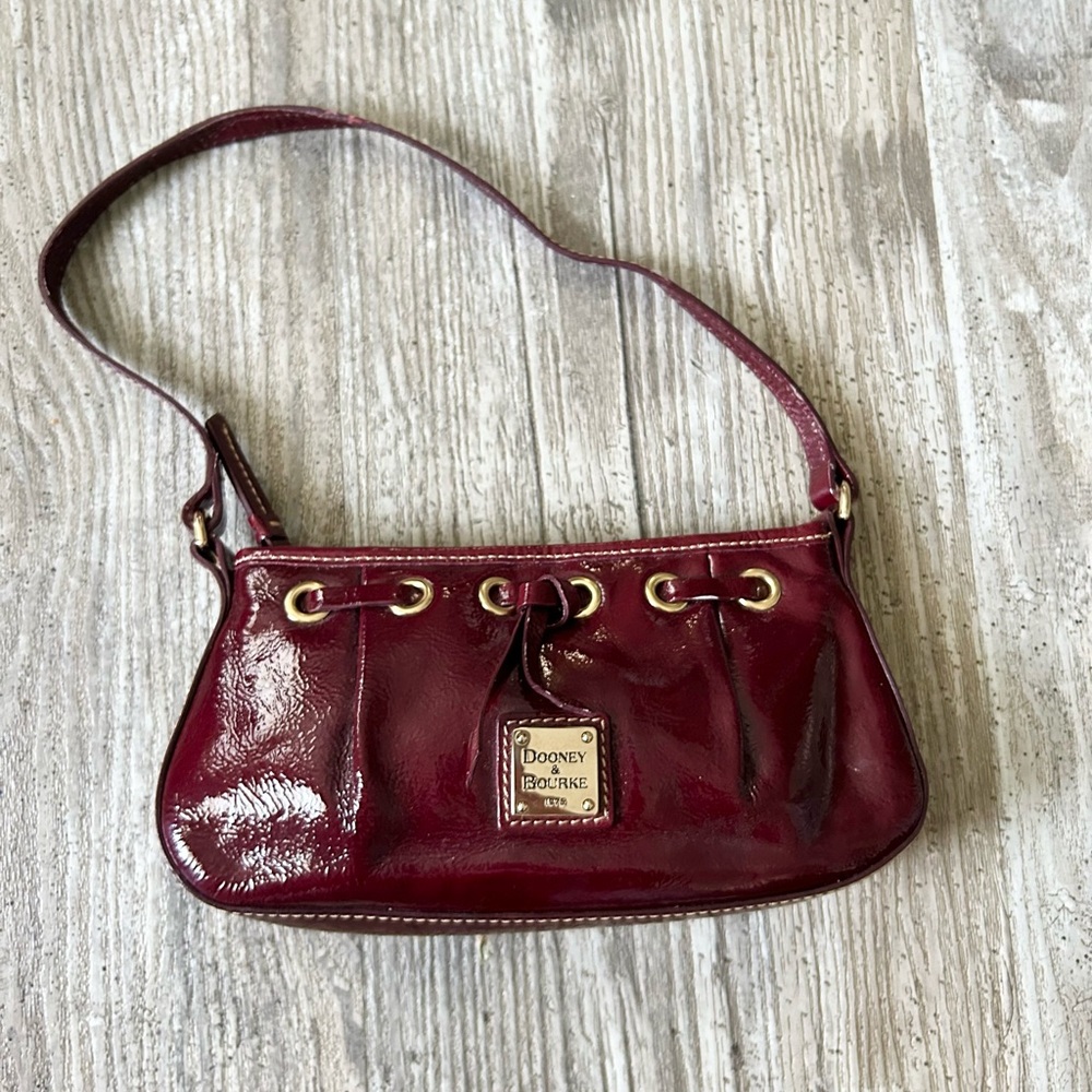 *SOLD!* NWT Dooney & Bourke Tassel ZipTop Women's Red High Gloss Hand Bag